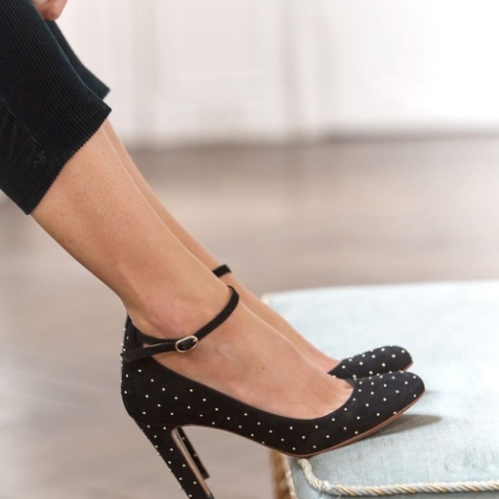 LOOKING FOR: SEZANE High Ashley Black Gold Heel